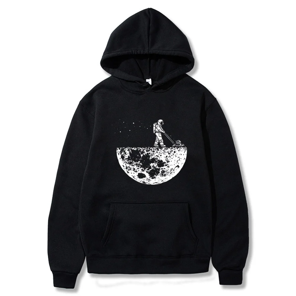 

Astronauts Cherish The Lunar Environment Funny Print Hoodies Men Loose Oversize Clothing Harajuku Sportwear Hip Hop Hooded