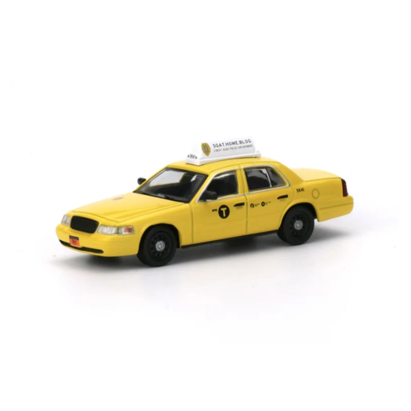 

596 Литой под давлением масштаб 1:64 CV Crown Victoria Taxi, классическая модель автомобиля из сплава, готовый продукт, имитация коллекции игрушек, статическая модель