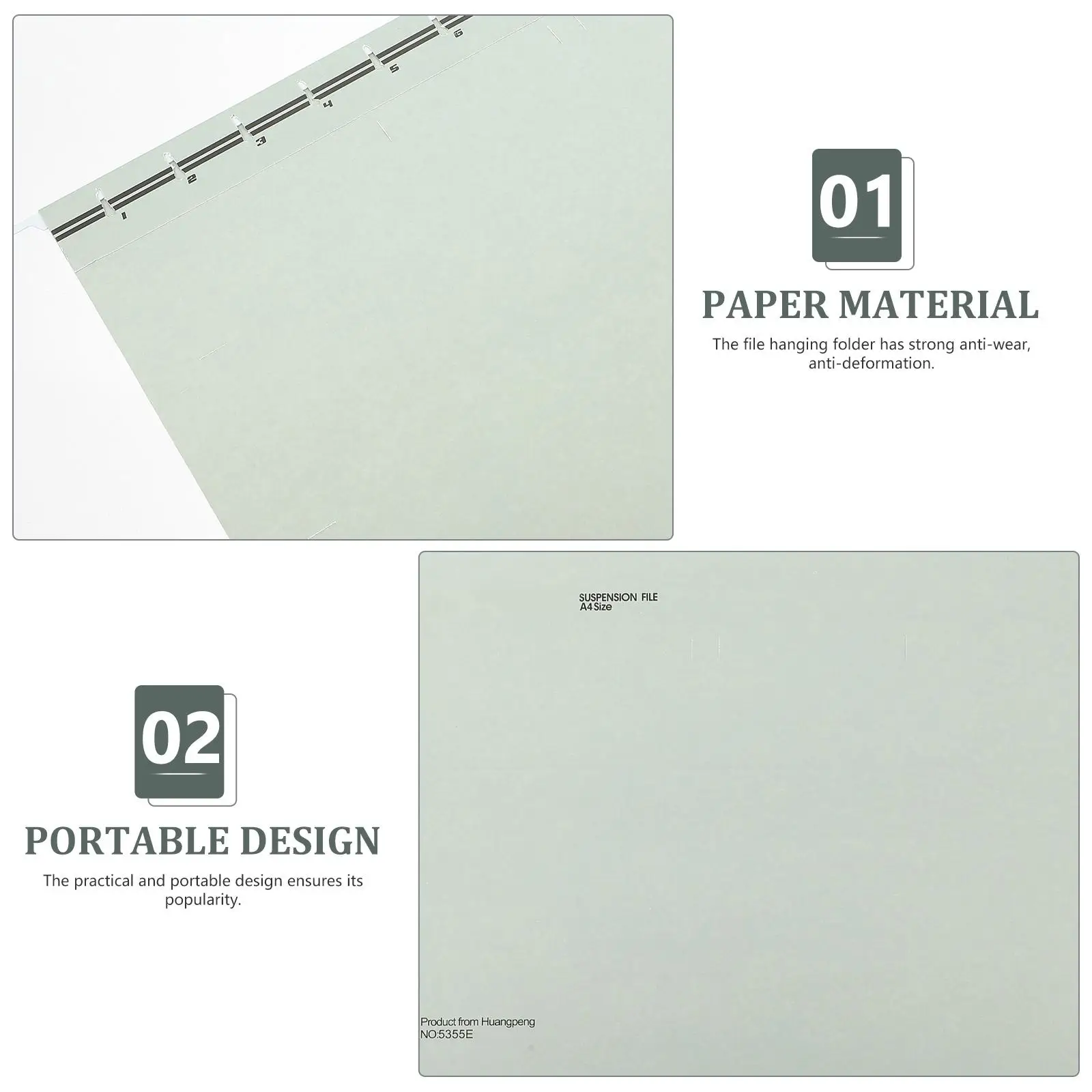 Hanging File Size Organizer Iron Holder Colorful Bills Holder Binder Document Bills File Folder Pouch Container