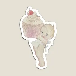 Cupcake Baby Magnet Funny Holder Colorful Decor Refrigerator Toy Kids for Fridge Organizer Children Cute Stickers Baby Home