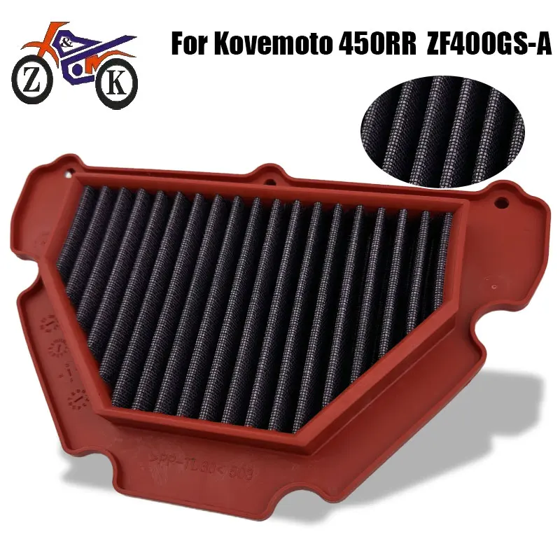 1 Stück Motorrad-Luftfilter für Kove 450RR 450 RR ZF400GS-A Hochleistungs-Luftfilterelement Ersatz