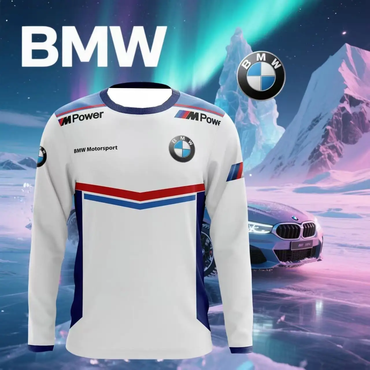 

Лето 2022, одежда для гонок BMW, хит продаж, мужская быстросохнущая футболка с длинными рукавами, мотоциклетная повседневная дышащая свободная модная одежда