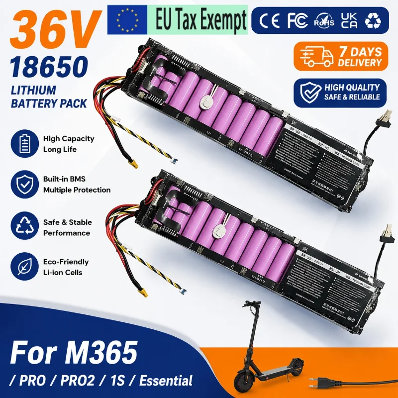 36V 7800mAh Akku, geeignet für Xiaomi M365 M356 Pro, spezieller Akku 36V Original professioneller Lithium-Ionen-Akku 7800mAh
