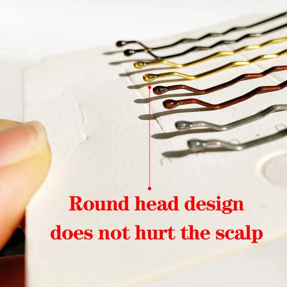 50pcs Women Girls Solid Bobby Pin Hair Clip Casual Curly Wavy Grips Hairstyle Hairpins Styling Hair Accessories 5cm image 2