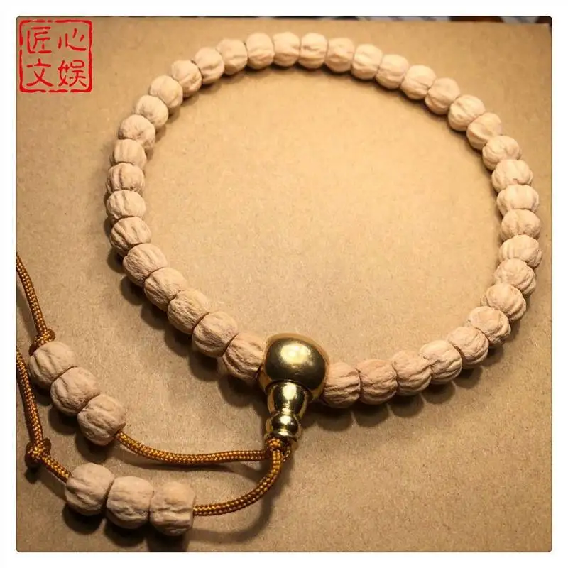 Hot Zhenbaixiang Seeds Single Circle 36 Pieces Collectables-Autograph Bodhi Bracelet Hand-Held Walnut Light Bead