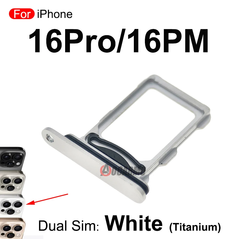 For iPhone 16 Pro Max 16Pro SIM Card Dual + Single Sim Tray Slot