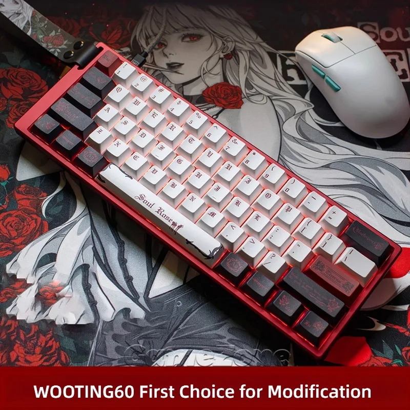 Wooting60 Aluminum Keyboard Case Customized MAD6 AULA WIN60 GH60 Keyboard Shell for Gaming Mechanical Keyboard Accessories DIY