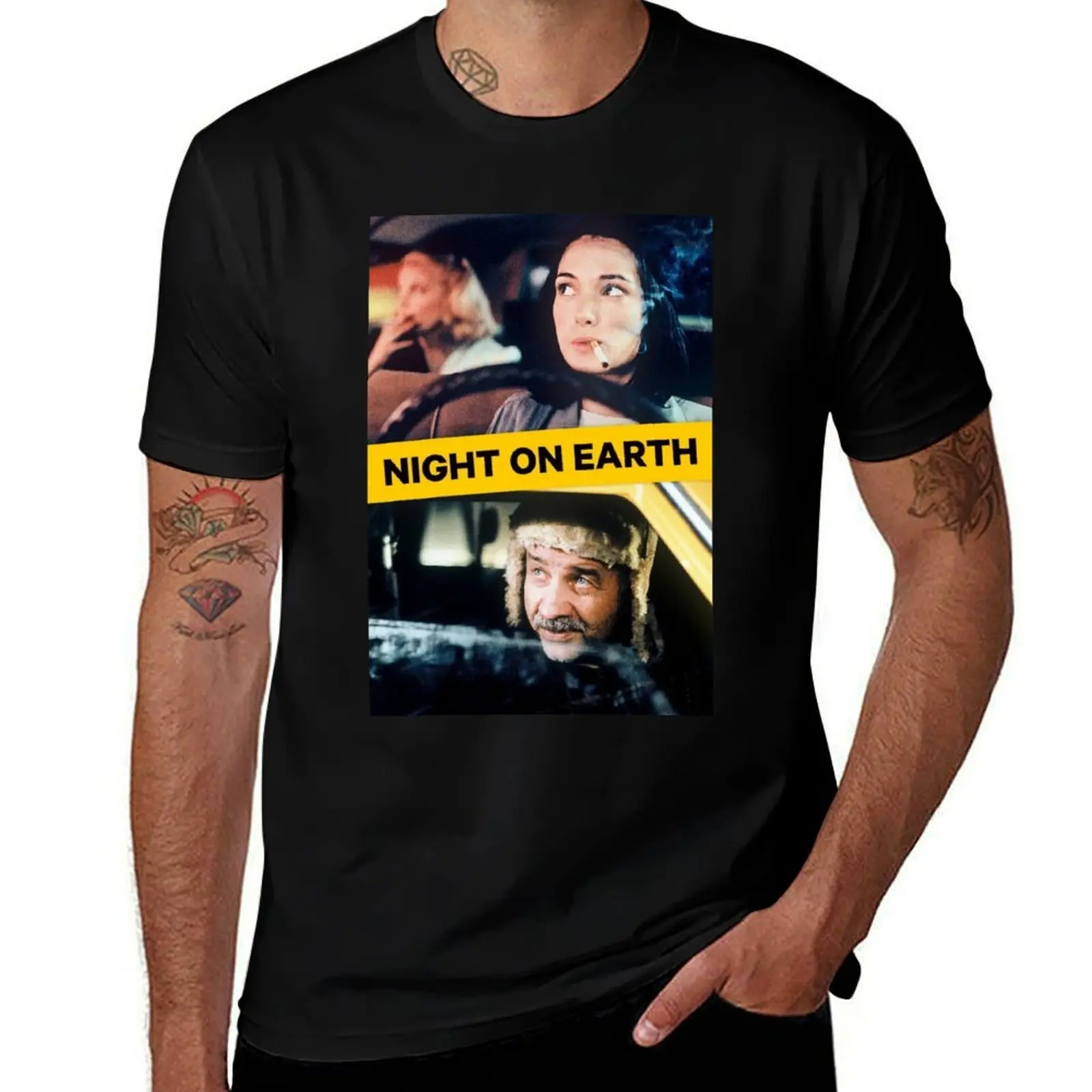 

Night on Earth by Jim Jarmusch Wallpaper T-Shirt man t shirt luxury t shirt man luxury g man t shirts for men T-shirt