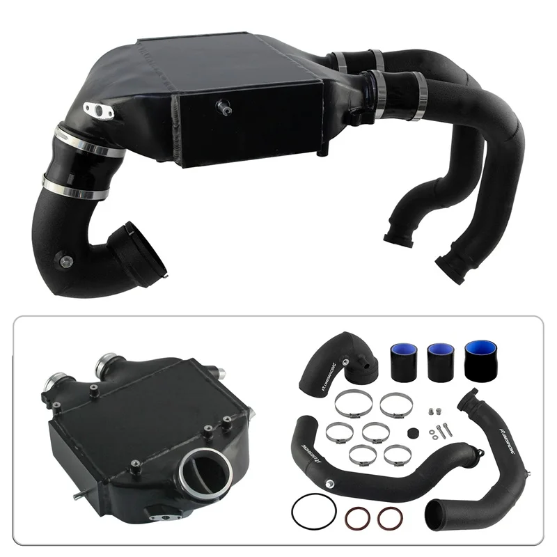 

W/ Charge Pipes Red/Black/Blue Top Mount Intercooler Kit For BMW 15-20 M2 M3 F80 M4 F82 F83 S55