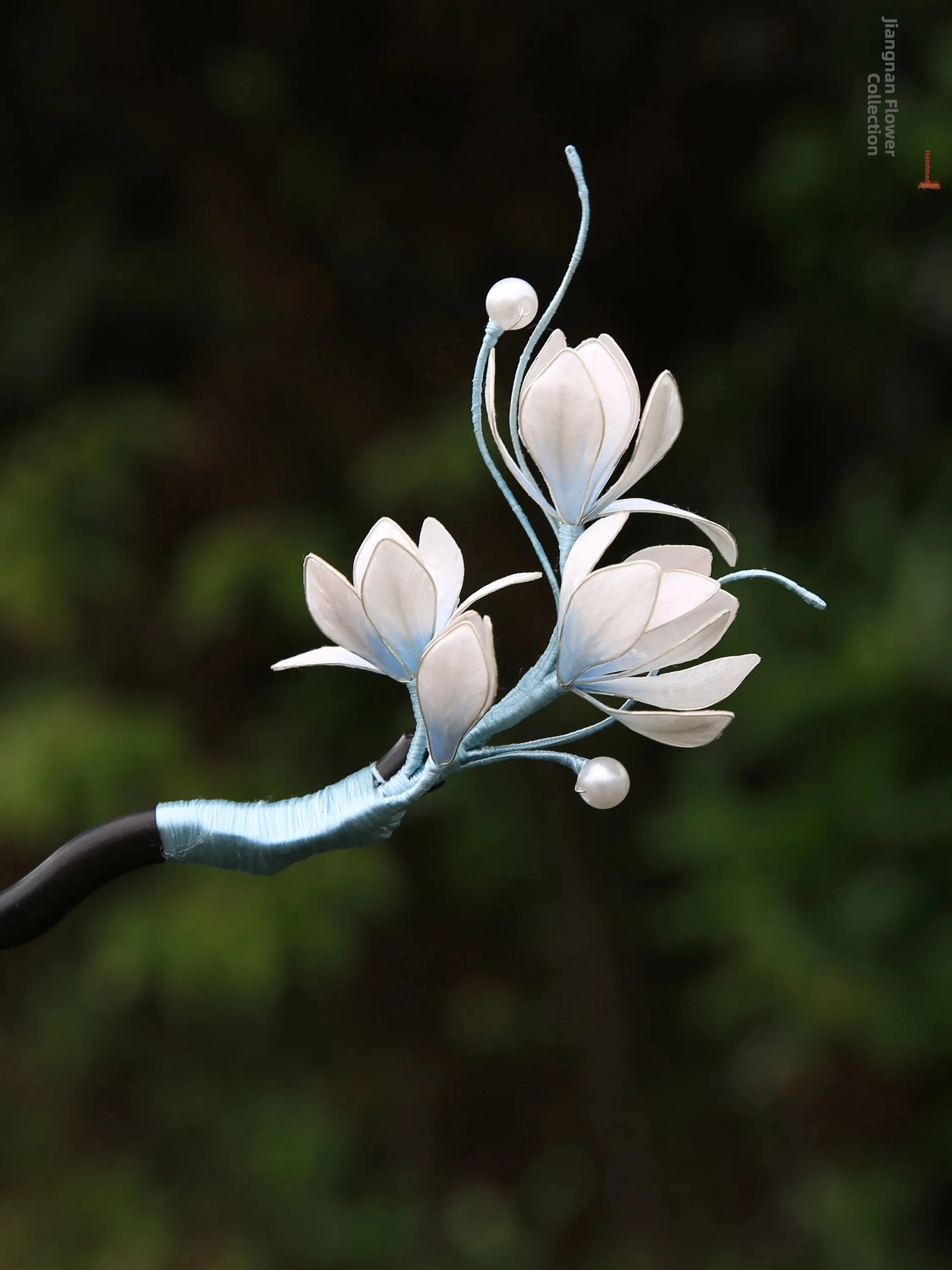 Epingle-a-cheveux-artisanale-en-bois-de-santal-jiangnan-picked-flower-avec-motif-en-relief-en-soie-epiphyllum-accessoires-pour-chignon