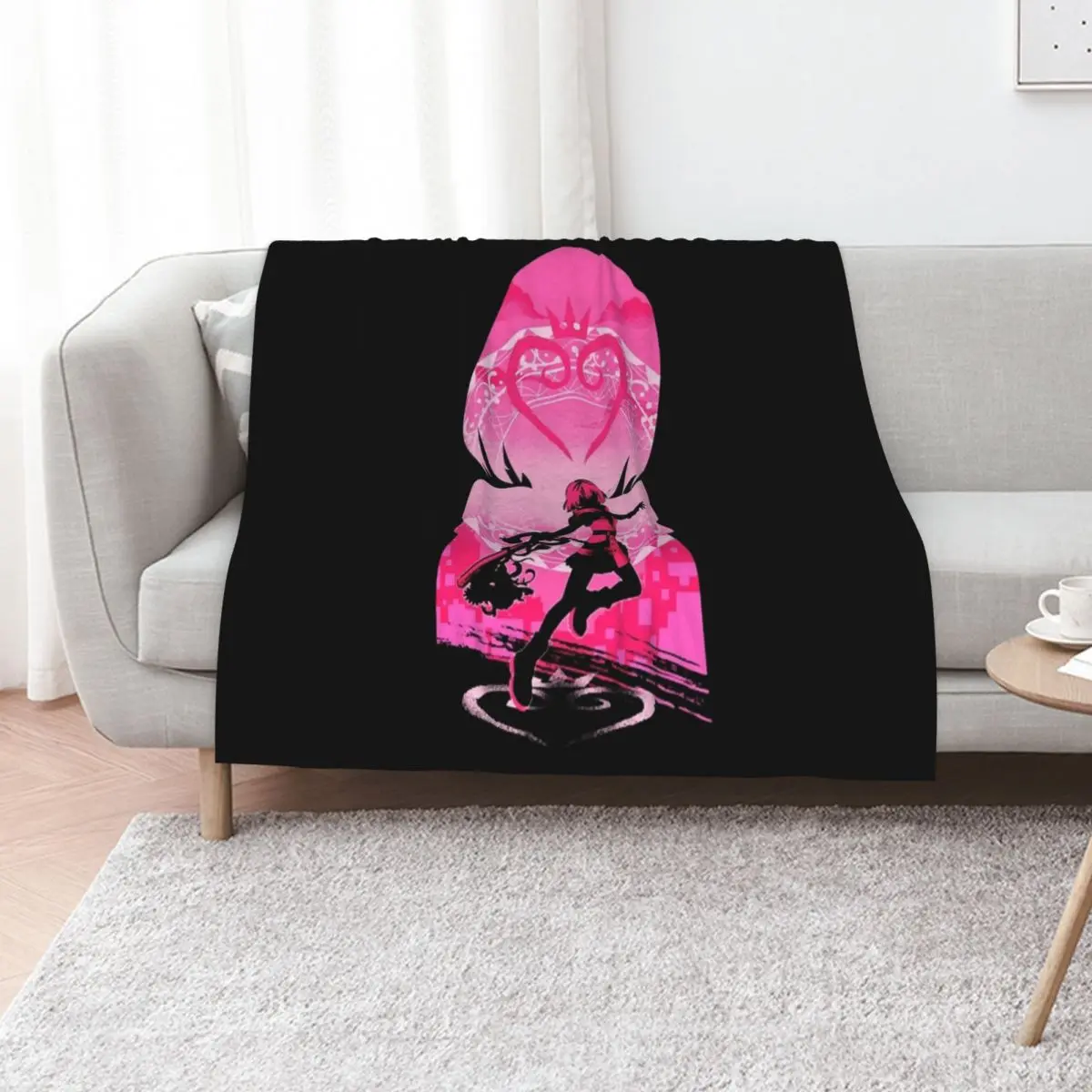 

Kairi Kingdom heart v1 - Tshirt Throw Blanket Nap sofa bed Soft Large Blankets