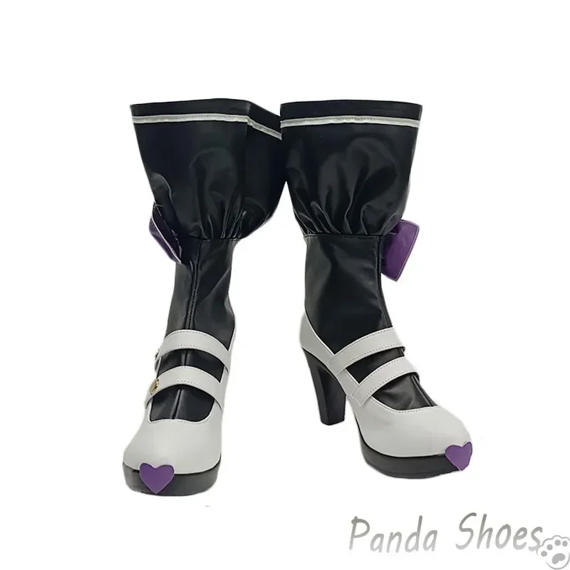 Blu Archivio Shirasu Azusa Scarpe Cosplay Gioco Anime Stivali Lunghi Cos Comic Costume Cosplay Scarpe Prop per Con Festa di Halloween
