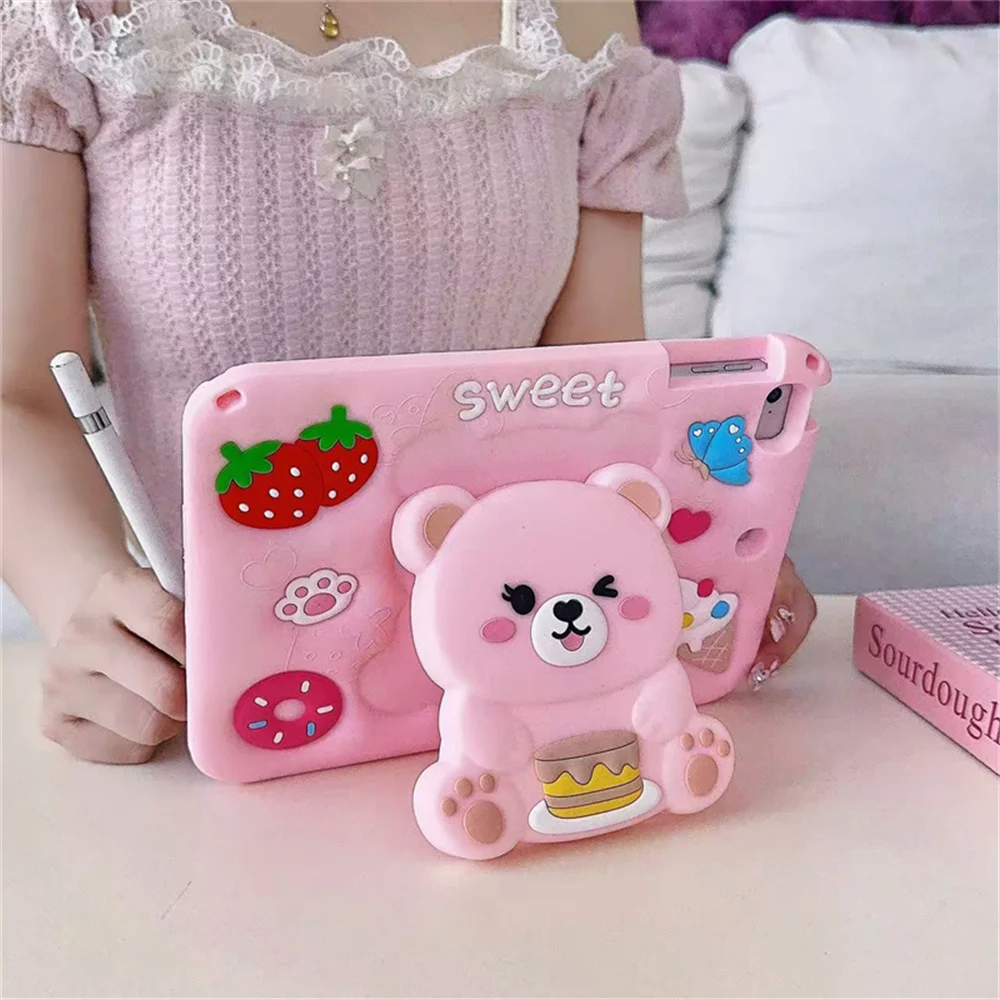 Cartoon Tablet Case For iPad A16 11th 10 10th 10.2 9th 8th 7th 9.7 6th 5th Generation iPad Air 1 2 3 4 5 Pro 11 Silicone Cover