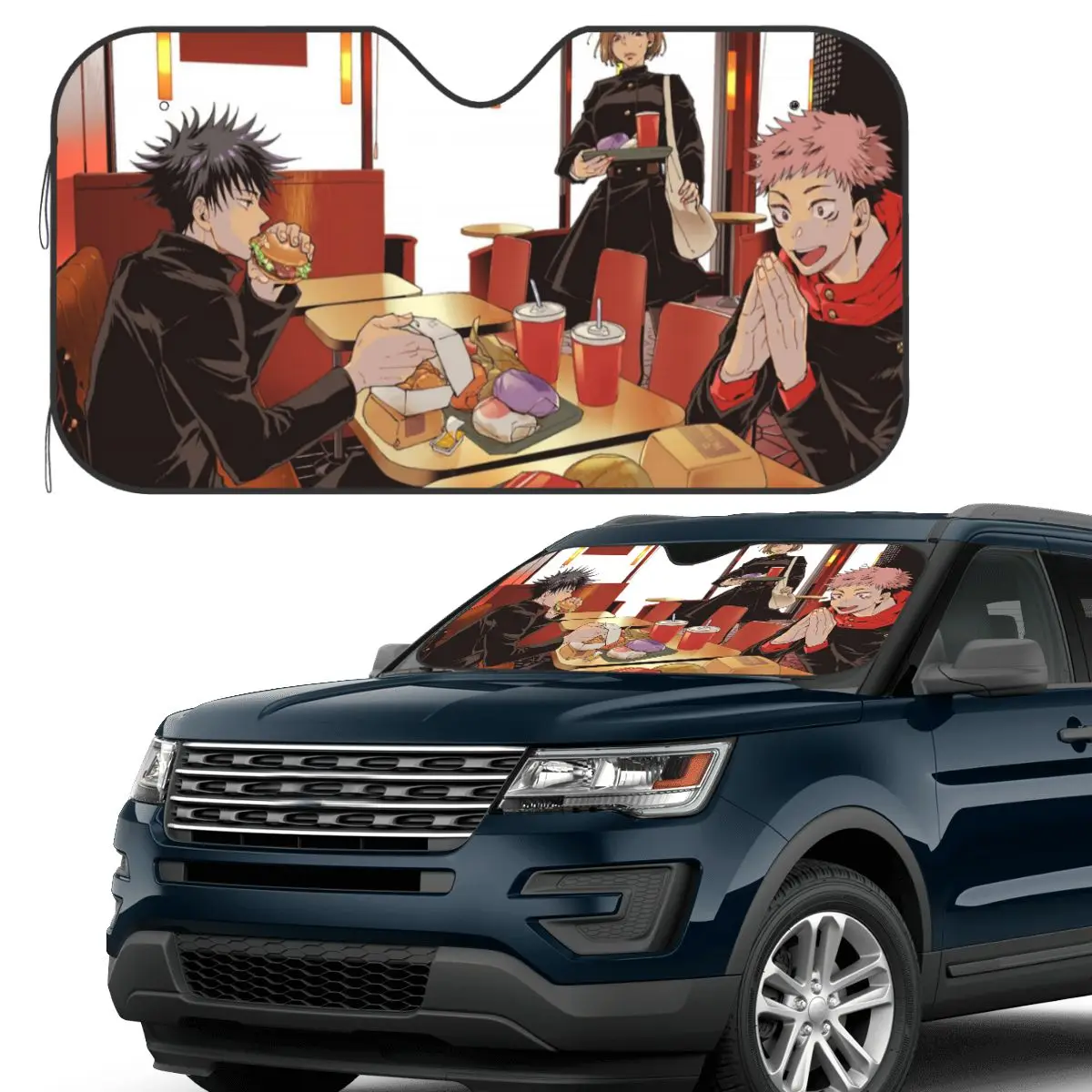 

Megumi Besto Friendo Jujutsu Kaisen Sukuna аниме солнцезащитный козырек ветровое стекло автомобиля переднее лобовое стекло окно солнцезащитный козырек аксессуары чехлы