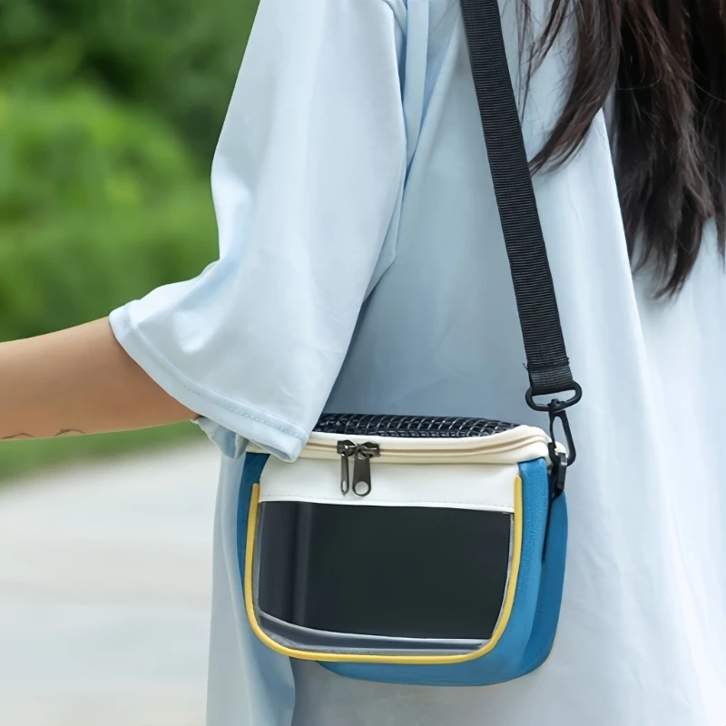 Small-Profile Small Pet Travel Bag with Over-Shoulder Carry, Portable Bag for Routine Transport, Nearby Travel, and Owner 3XUF
