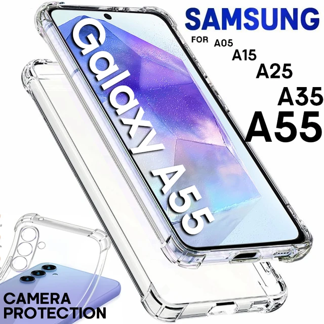 Przezroczyste etui na telefon Samsung Galaxy A56 A36 A26 A55 Miękka silikonowa osłona TPU na Samsung Galaxy A35 A25 A15 A05 A16 A06 Back Cover