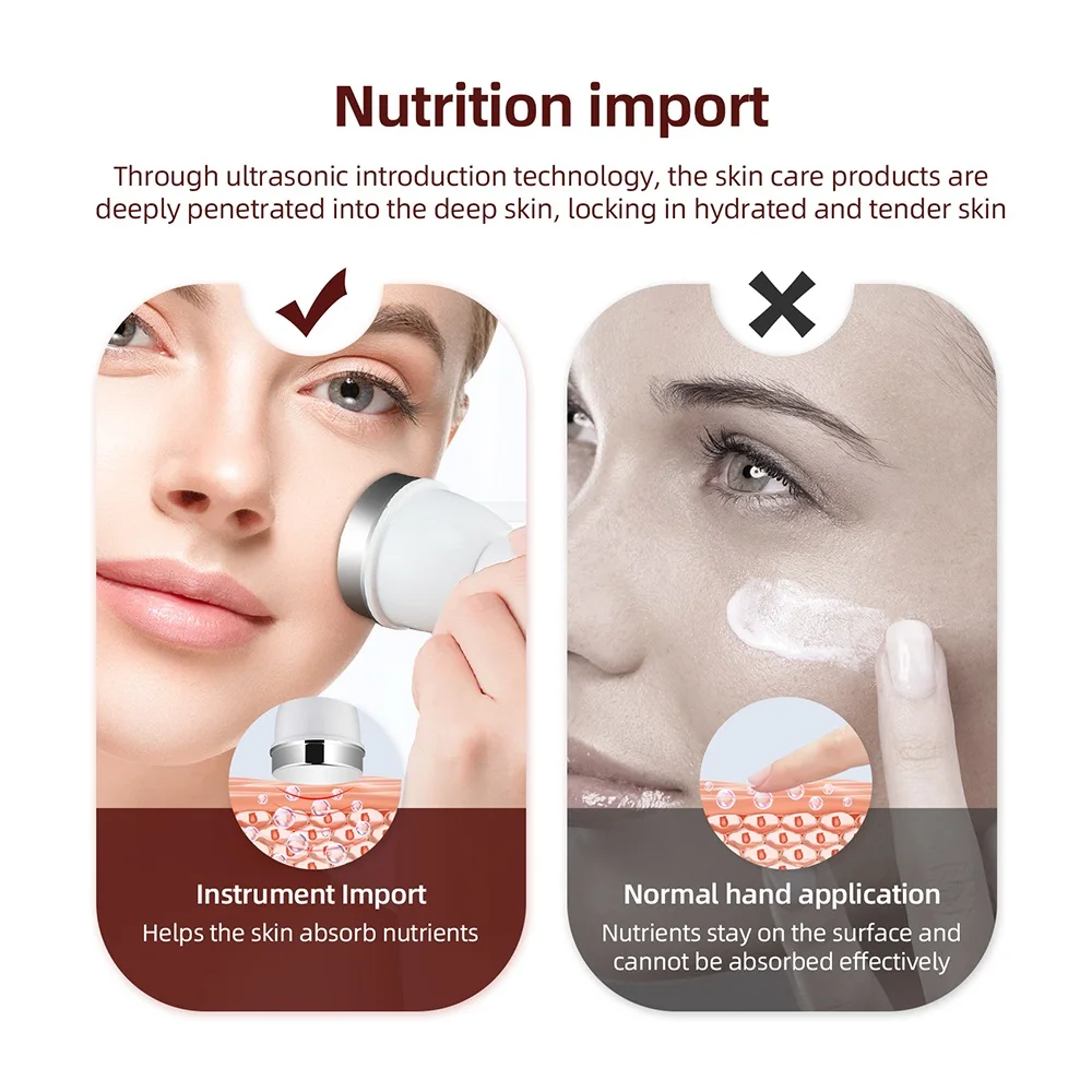 Ultrasound Eye/Face Facial Device Portable Skin Care Beauty Machine High Frequency Face Lifting Facial Clean SPA