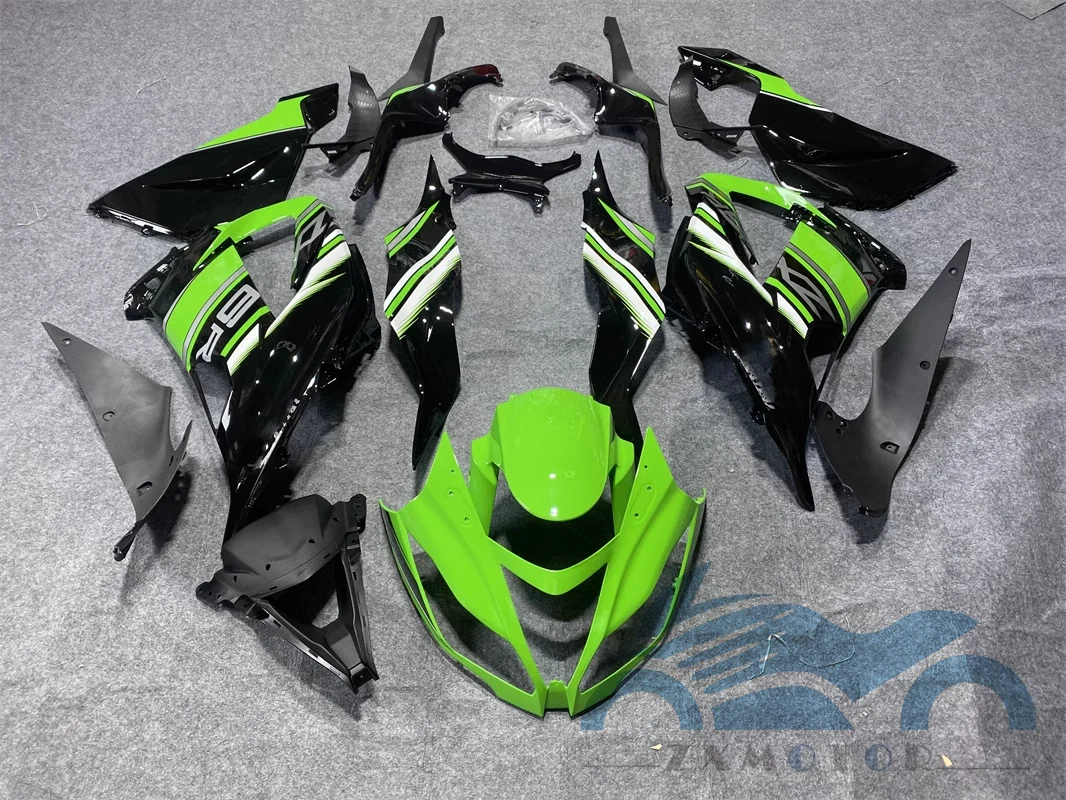 Verkleidungen für Ninja 636 ZX6R 2013 2014 2015 2016 2017 2018. Verkleidungsset ZX-6R ZX 6R Kunststoff-Komplett-Bodykit Grün