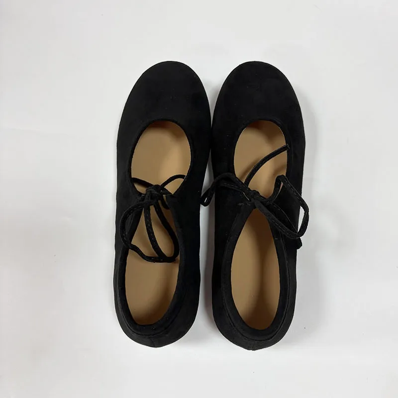 

Plus Size 43 New 2026 Fashion Round Toe Women Slip On Shoes Soft Female Ballet Flats Footwear Ladies Flat With Shoes