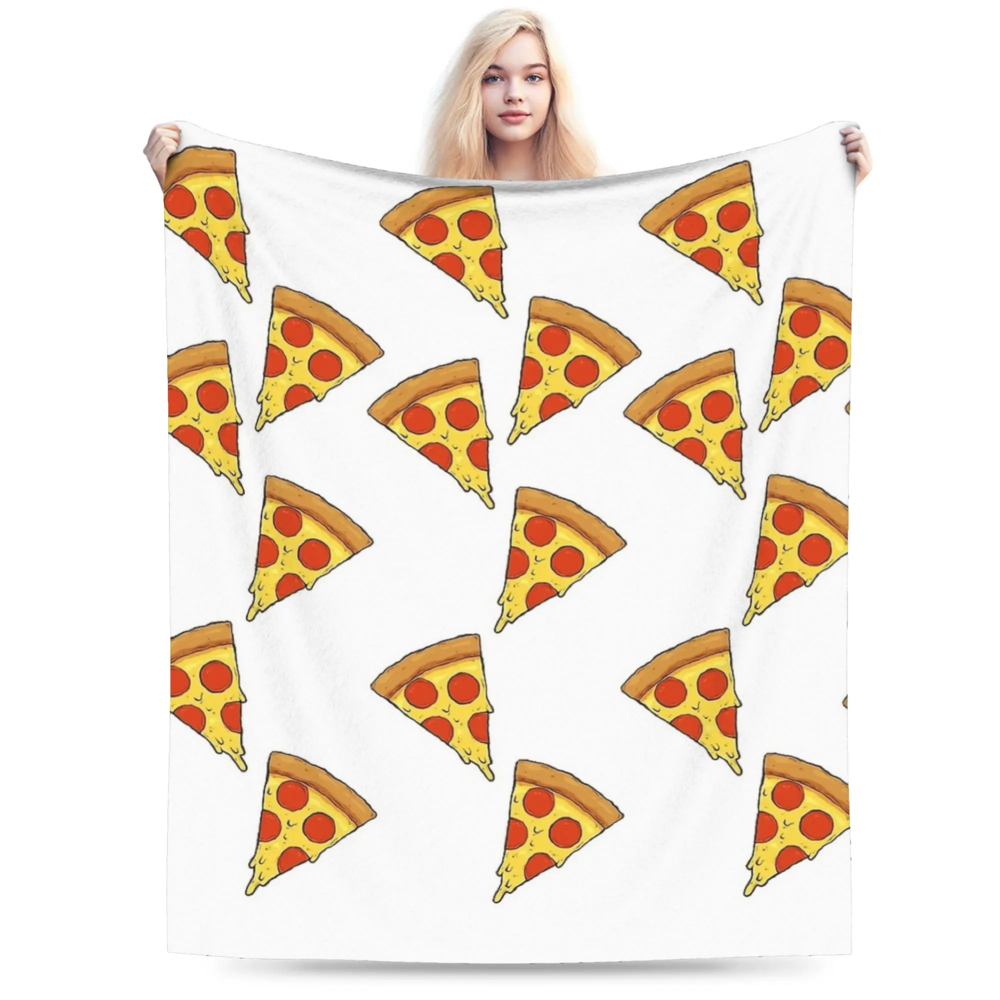 

Фланелевое одеяло с принтом Pizza Time Food, зимнее супер теплое одеяло для мальчика и девочки, диван-кровать, забавное покрывало, чехол для дивана-кровати