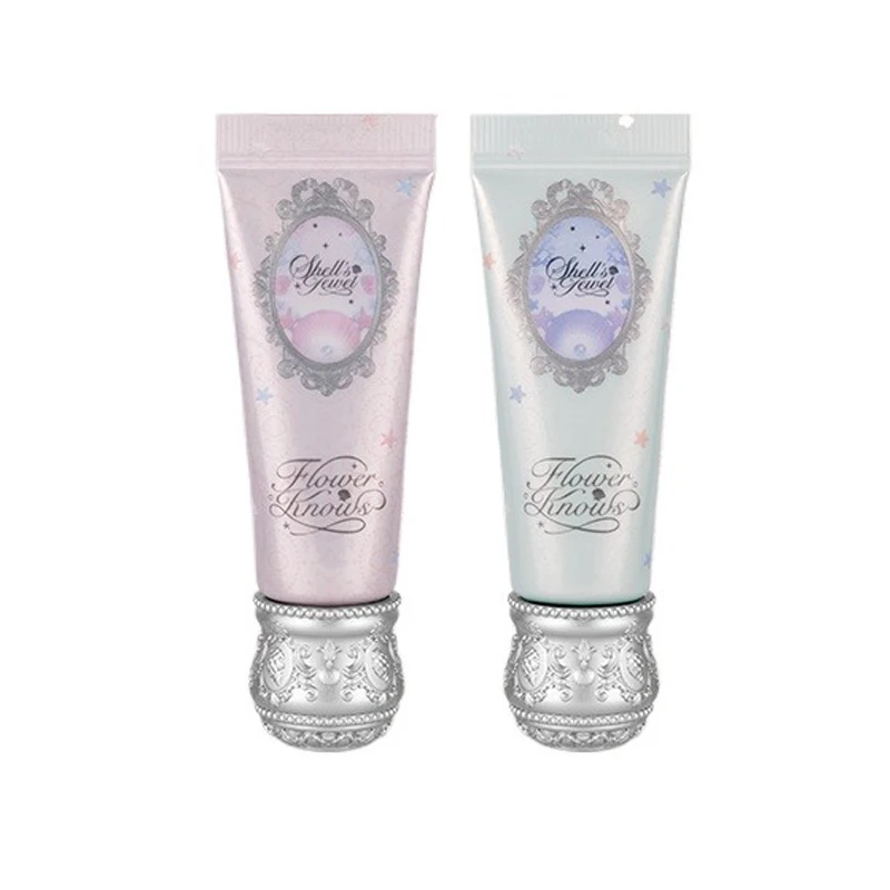 Flower Knows Shell's Jewel Collection Trucco Mini Primer per la correzione del colore Latte per il viso Correttore illuminante e contenitivo per il trucco