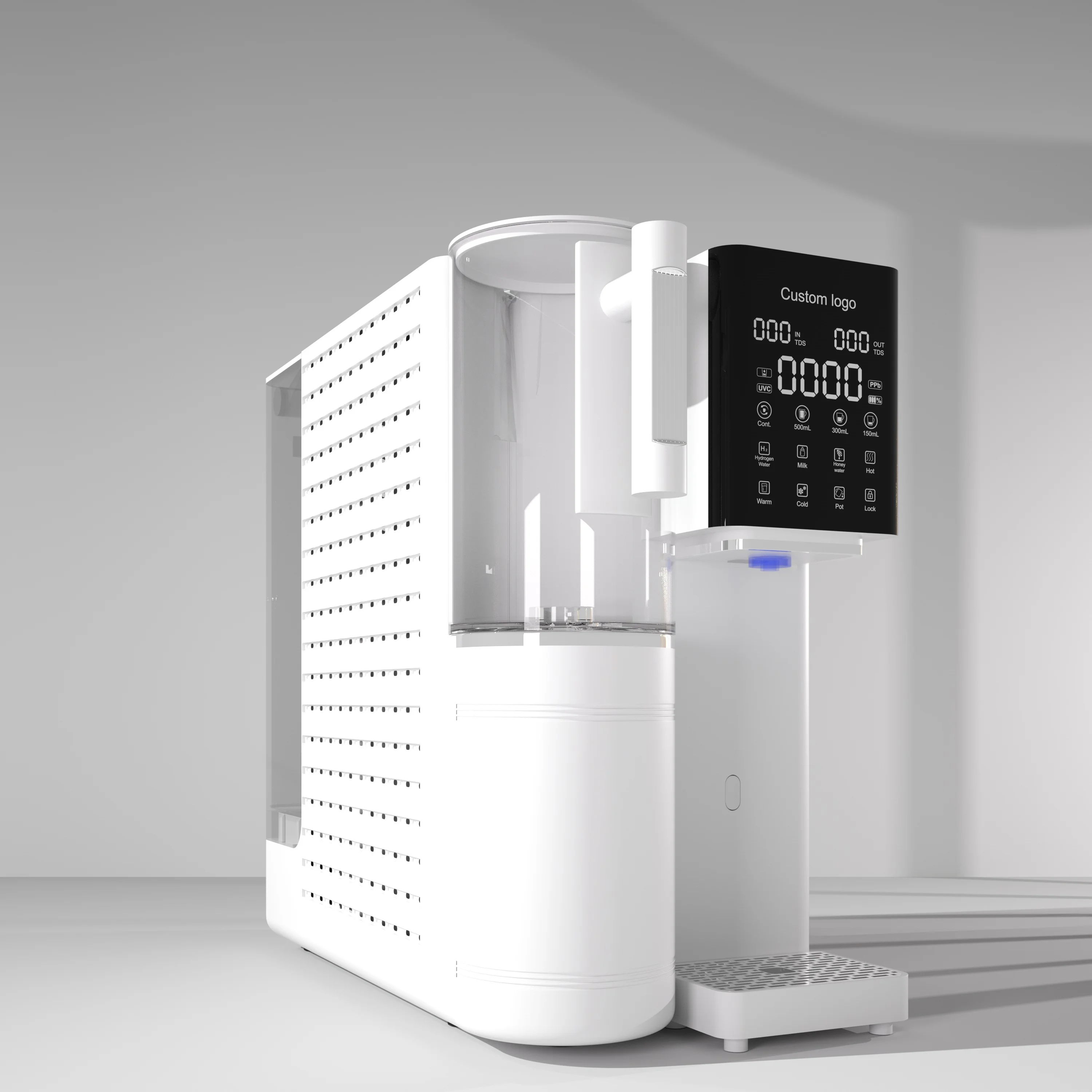Shenzhen Hydrogen Water Domestic Desktop Drinking Hot Cold 200Gpd Uvc Water Filter Purifier Machine for Small Business for Water