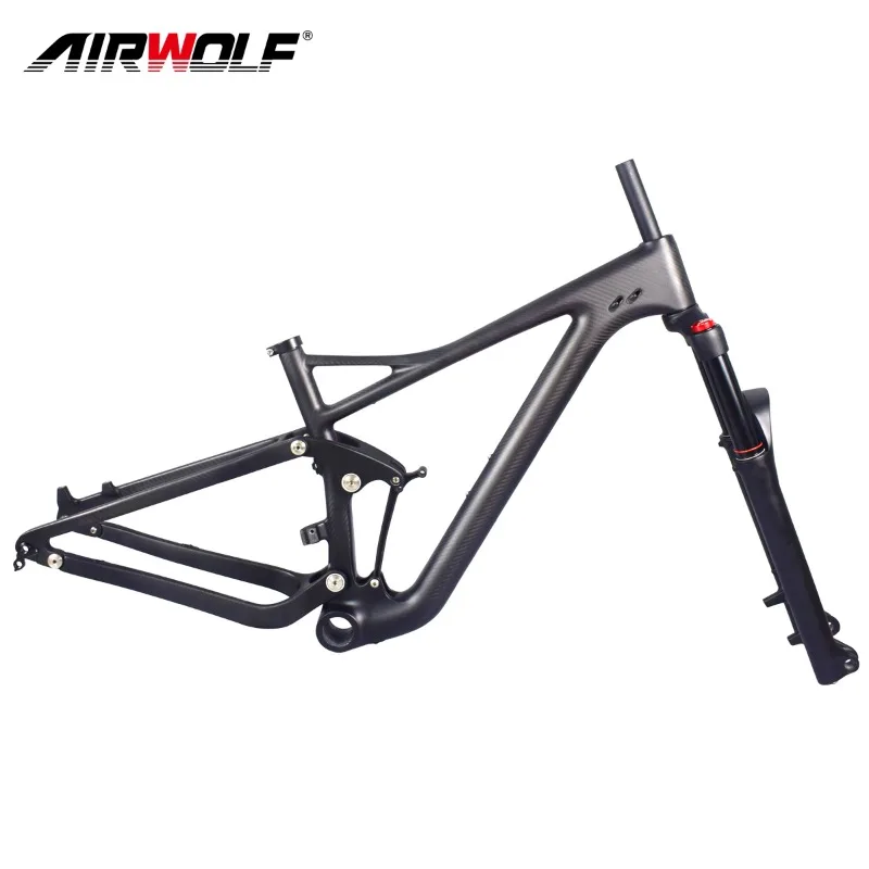 

Airwolf 29er MTB Mountain Bike Frame 15/17/19inch Full Carbon Bike Frame 122mm Disc Brake T1000 Carbon Fiber MTB Bicycle Frame