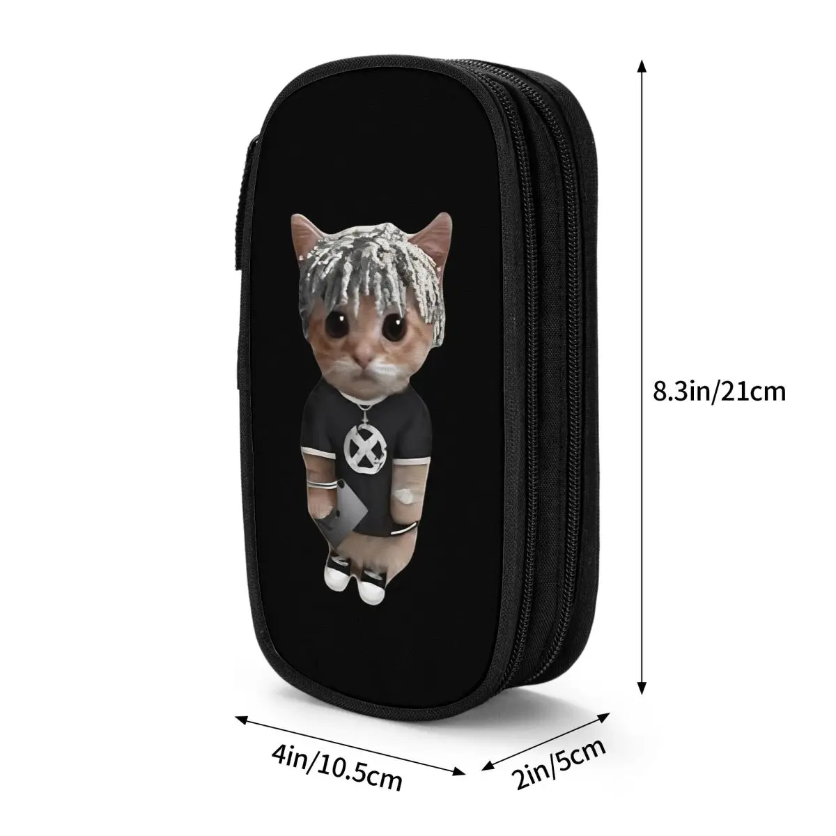 Ken Carson Cat Pencil Case Rapper Pen Bag Estudante Grande Armazenamento Estudantes Escola Cosméticos Pencil Cases