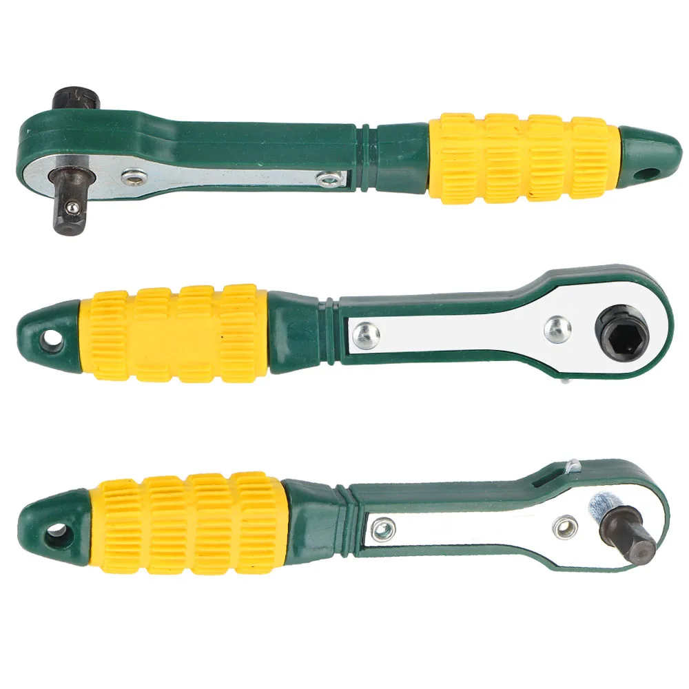 Practical 1/4 Screwdriver Rod Adjustable Rapid Ratchet Wrench Quick Socket Wrench Tools Mini