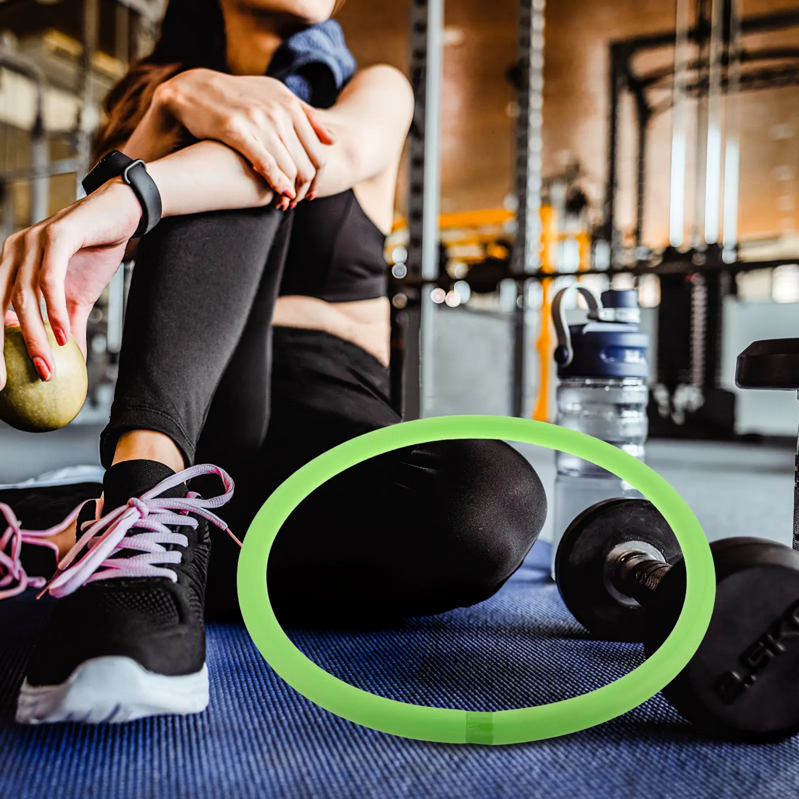 Arm Hoop Comfortable Muscle Massage Indoor Fitness Exercise Weighted Arm Hoop Tool Female Workout Fitness Ring