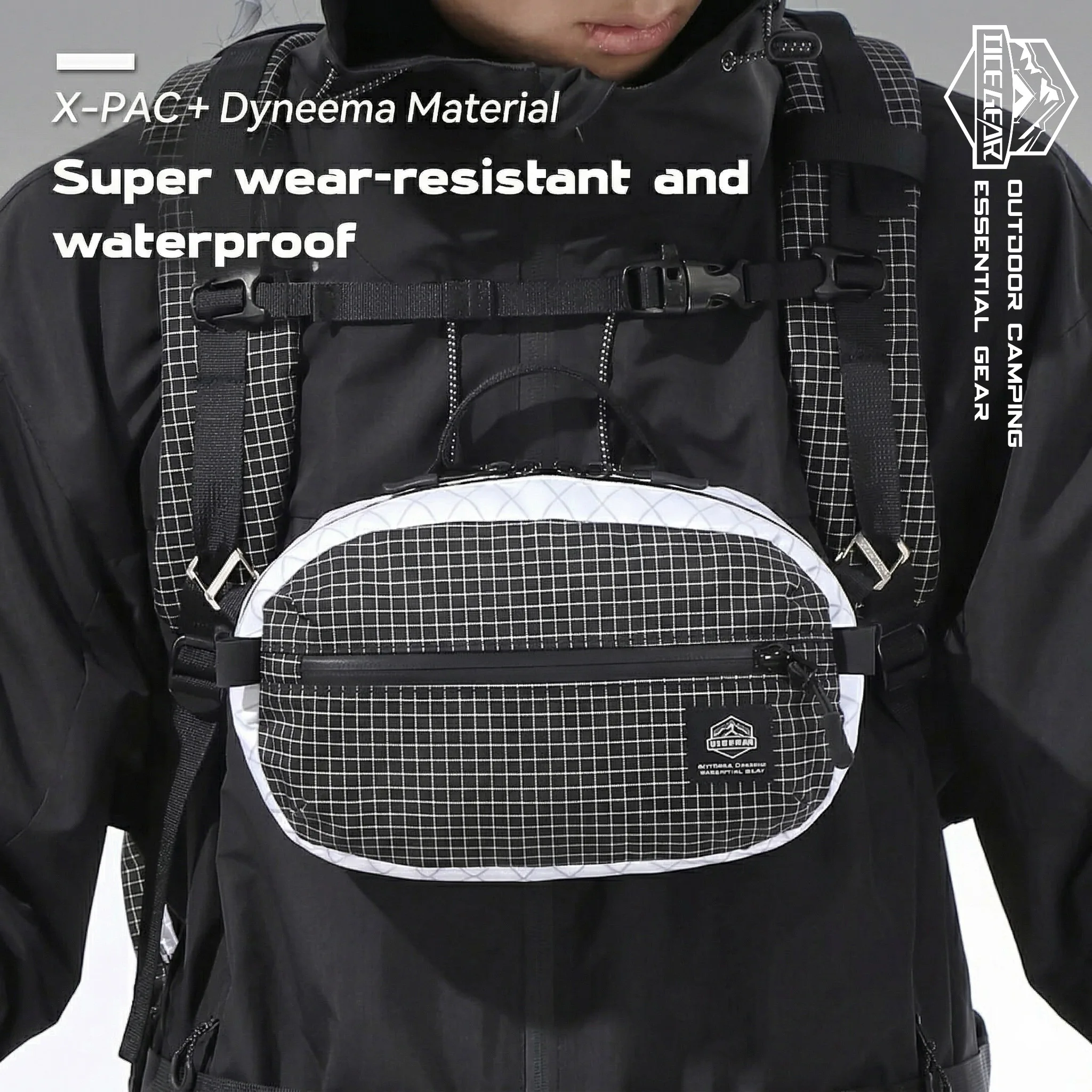 

Многофункциональная сумка-рюкзак Outdoor X-PAC&Dyneema: легкая, водонепроницаемая, для походов, тактическая поясная сумка, сумка через плечо