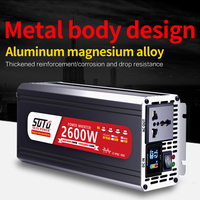 Pure Sine Wave Inverter 12V 220V 24V 110V 1200W 2200W 2600W 3000W DC To AC Portable Power Voltage Converter Car Solar Inverter