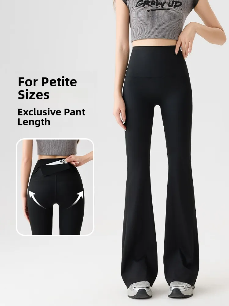 

High Waist Bell Bot Yoga Pants Women's No Visible Ss Butt Lifting Straight Leggings for ort Women Spring 2026 New Sle