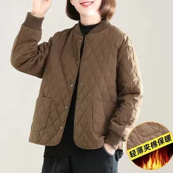 Autumn Winter Short Jackets For women's Clothes Casual Loose student Long sleeved Thin Cotton Jacket Female Warm Outwear Tops