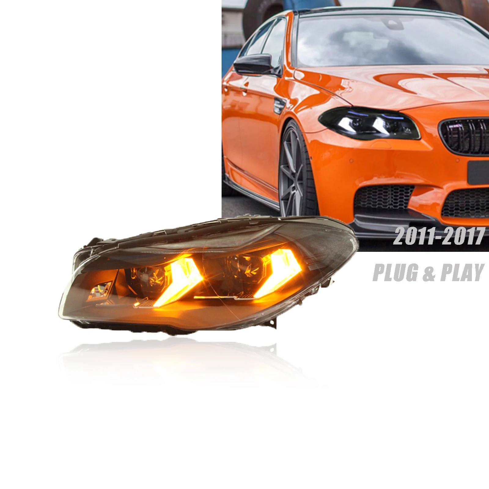 

5 Series F10 F18 Headlights 2011-2017 Headlights Automotive Lighting System Automotive Headlights