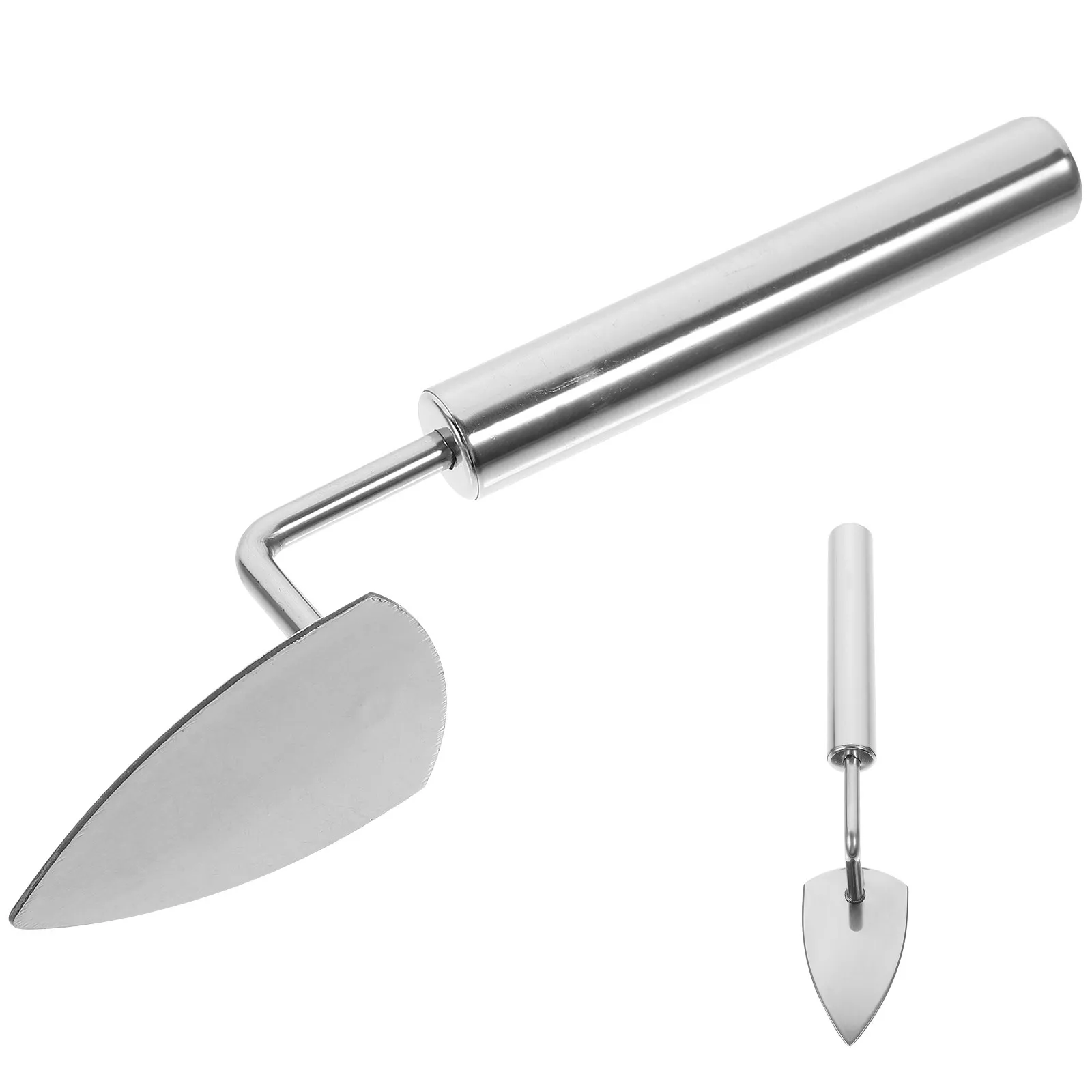 

Sturdy Stainless Steel Garden Shovel for Outdoor Digging Grass Removal Soil Pressing and Planting Small Garden Indoor Use