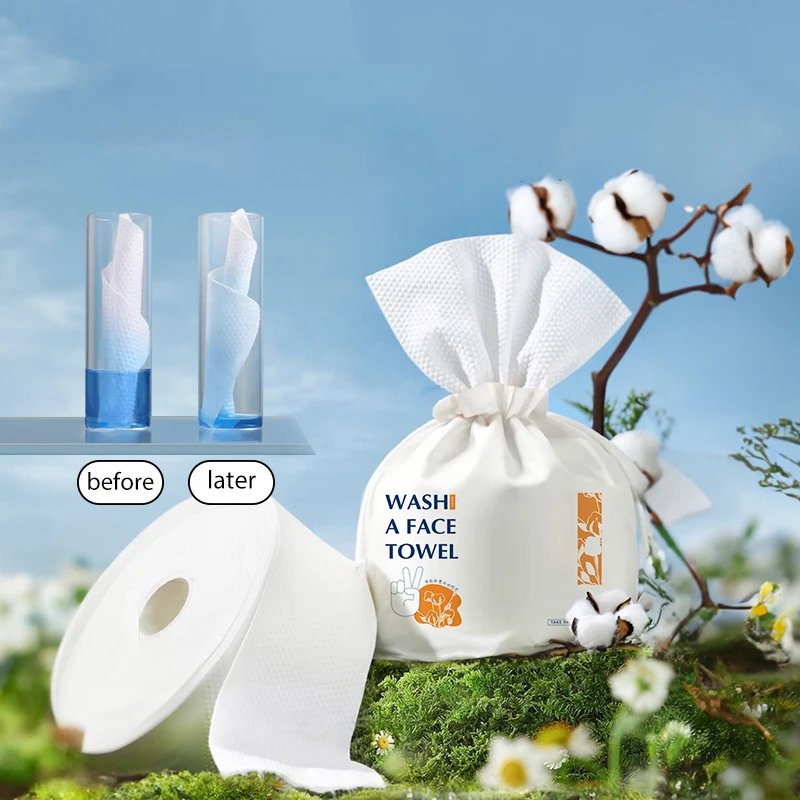 

Household pure cotton face towel makeup remover towel dry and wet disposable face towel can be used for mother and child