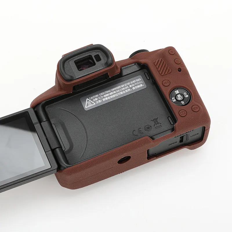 Silicone Camera Bag for Canon EOS R50 Digital Camera Armor Skin Camera Case Body Cover Protector Anti-loss Rope for EOS R50