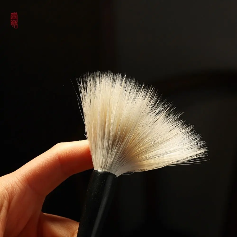 Traditional Chinese Calligraphy Brush Oil Painting Oil Watercolor Scriptures Writing Brush Goat's Hair Wood Art Paint Brush
