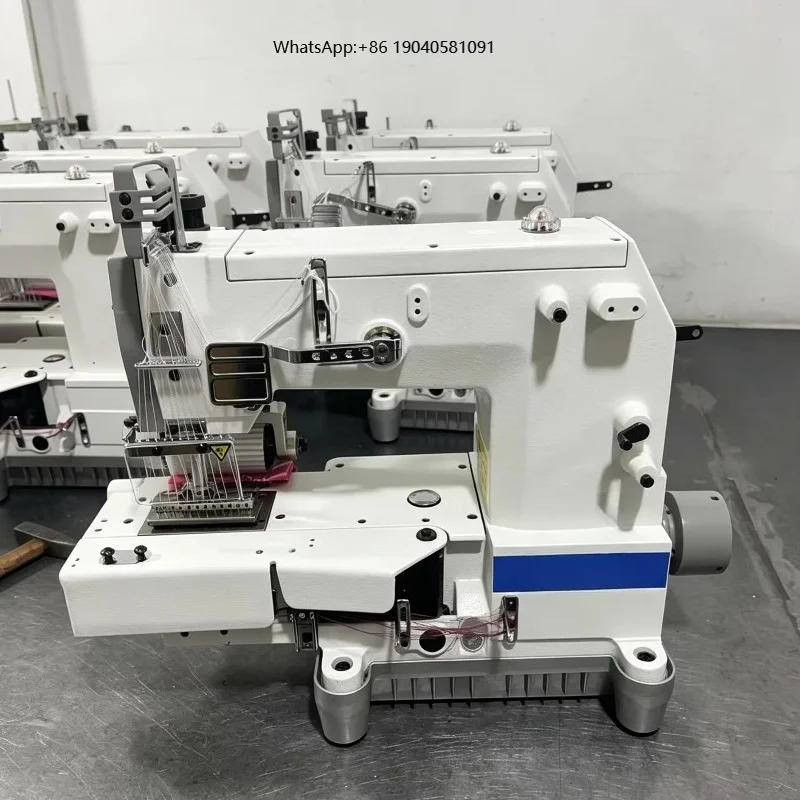 High Quality JUKKY VC008 Sewing Machine 12 Chainstitch Waistband Making Machine for Garment Factory Sportswear Jeans