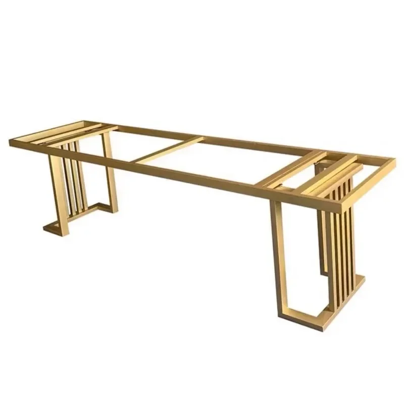 Stainless steel wrought iron writing table leg bracket computer desk rack bar support foot coffee table meal