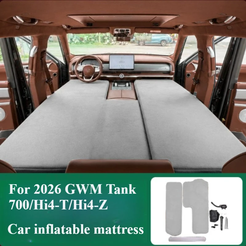 Car Travel Bed For GWM Tank 700 Hi4-T / Hi4-Z 2026 Car Inflatable Mattress Comfortable Outdoor Travel Camping Sleeping Pad