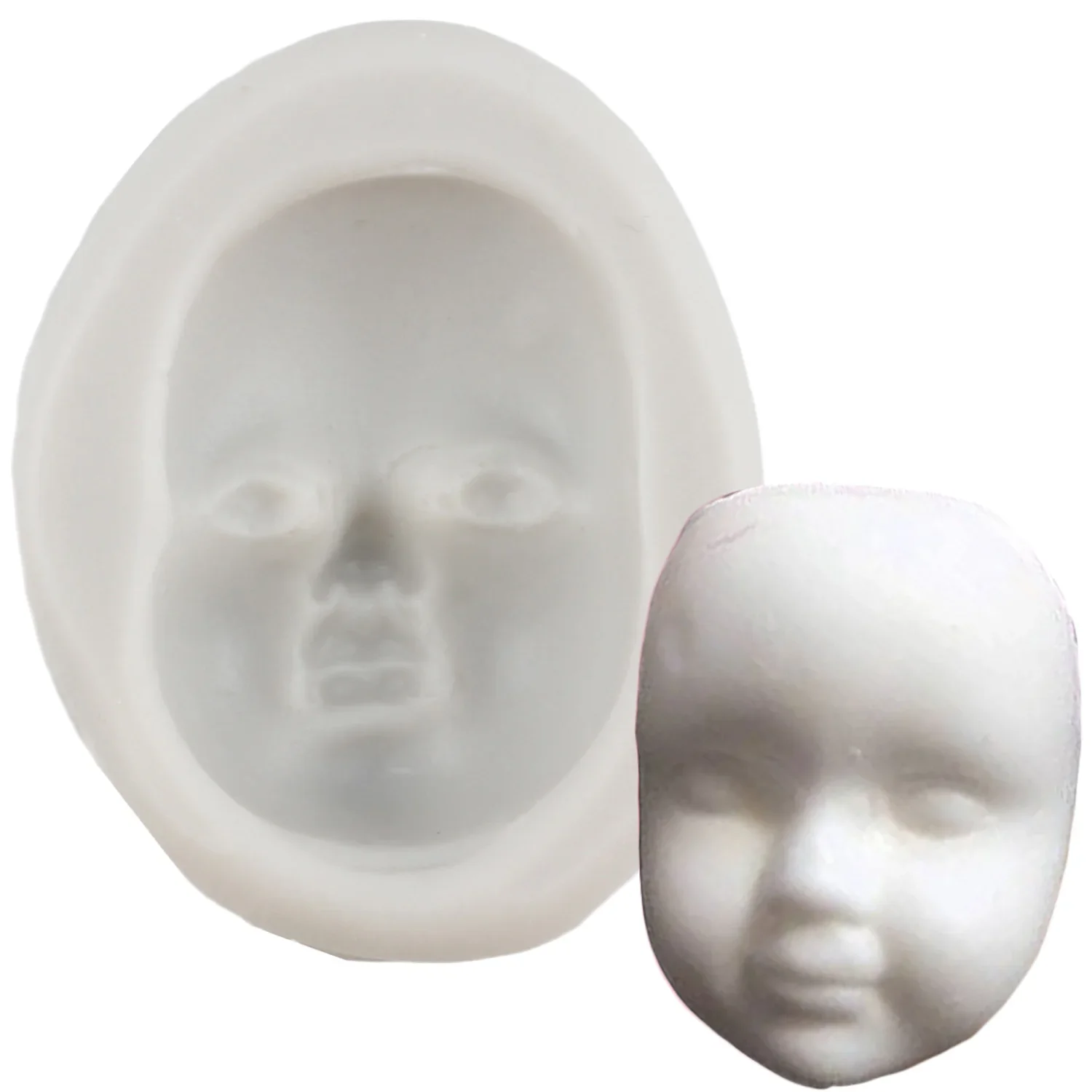 DIY Baby Face Silicone Mold Cake Fondant Molds Cake Decorating Tools Mask Chocolate Gumpaste Mould Candy Polymer Clay Resin Mold