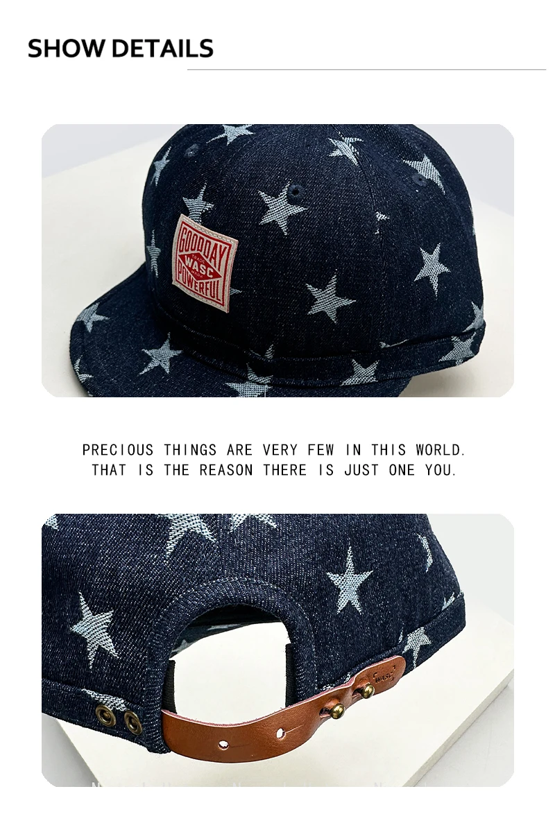 Neue Herren- und Damen-Baseballkappen im Street-Retro-Stil mit Paisley-Muster und Patch-Applikationen, Sonnenschutz, kurzer Schirm, vielseitige Nischenkappen, modische Hip-Hop-Mützen – Detail 3