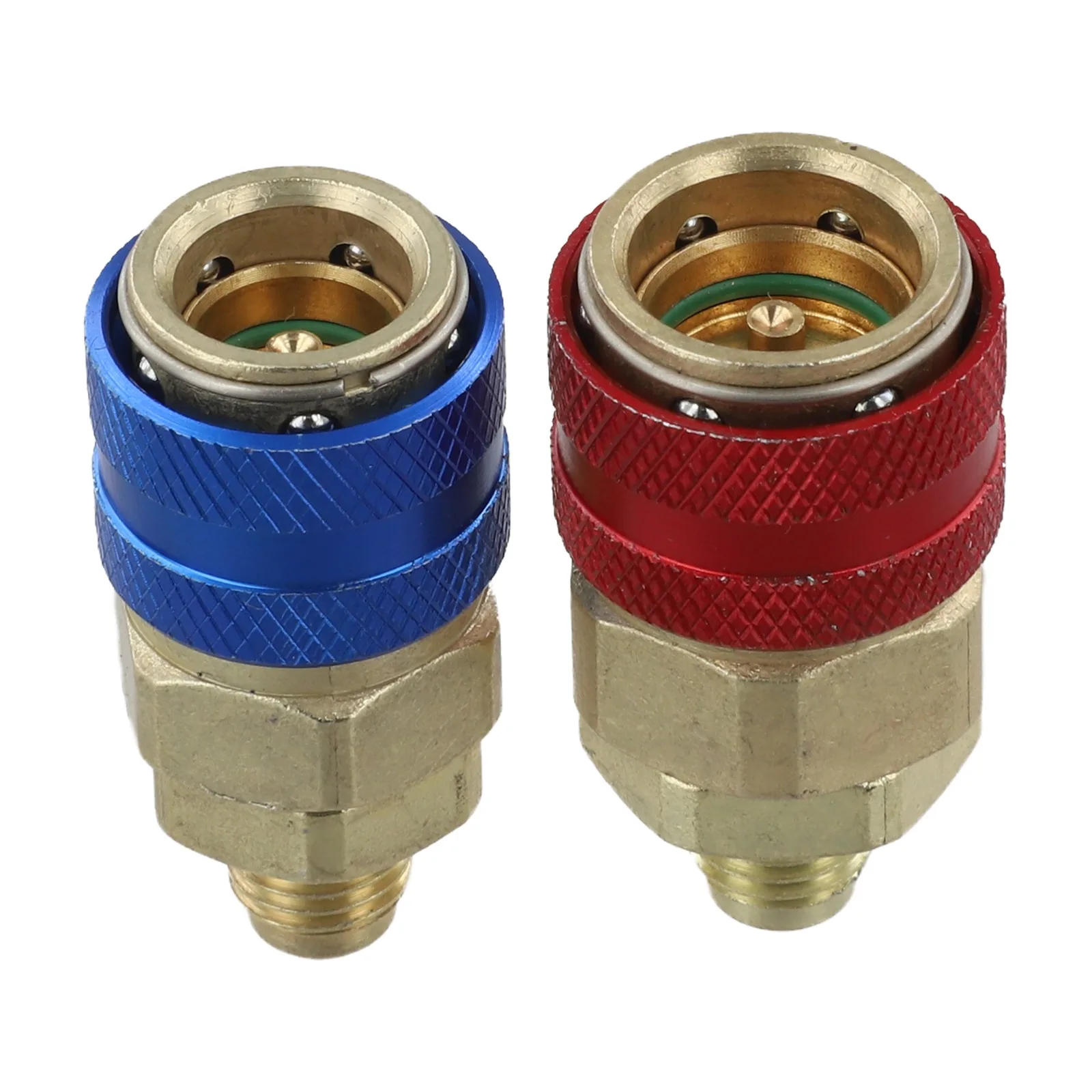 

Zinc Alloy R134a Quick Connect Fitting with Ball Lock Mechanism Ensures Secure Connection in Automotive A/C Applications