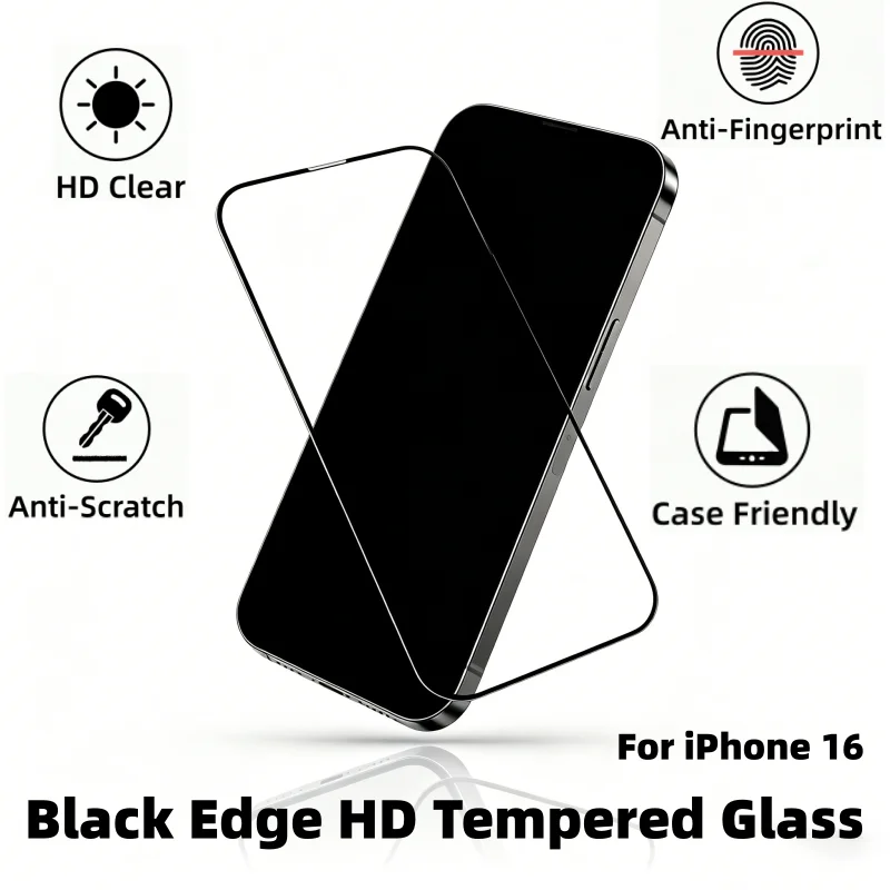 

Protector de pantalla de privacidad para iPhone 16 , cristal antiespía para, 28° anglecristal templado Full Coverage Coverage