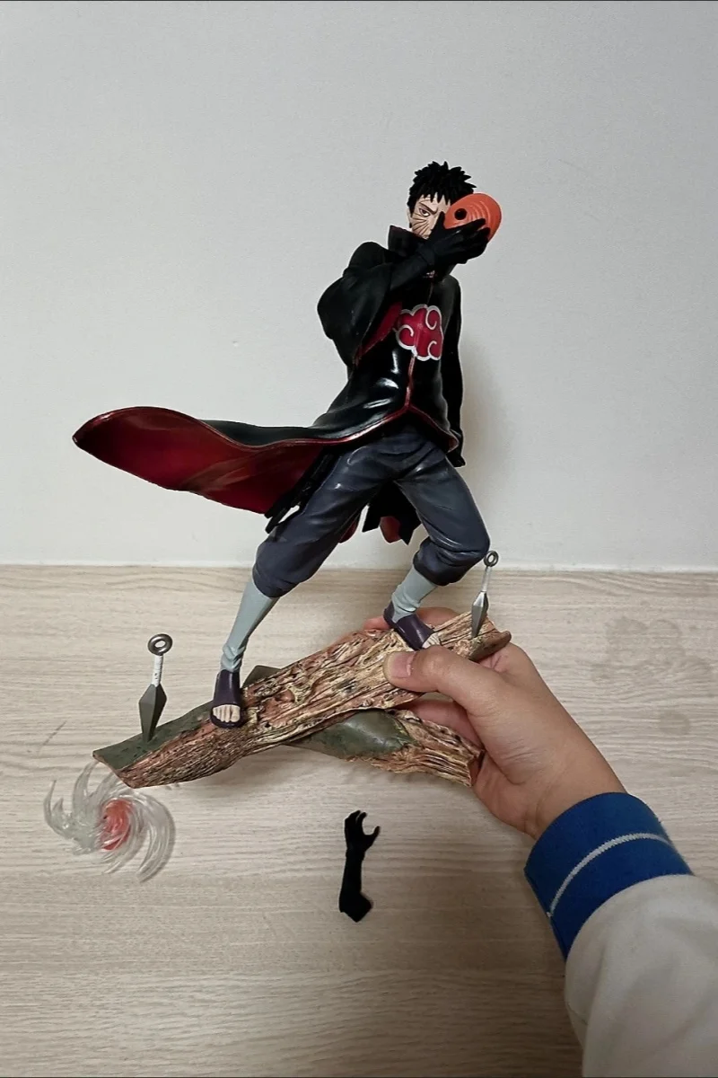 26cm neue Naruto Anime Figur Obito Uchiha Tobi Modell Spielzeug kopf veränderbare GK Statue PVC Action Figur Sammlung dekorative Dol