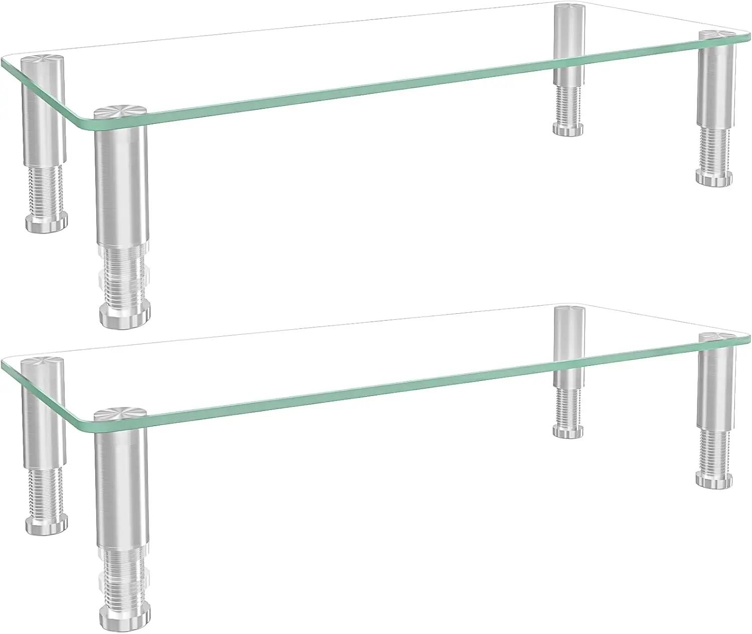 

Комплект из 2 регулируемых подставок для мониторов с функцией наклона, эргономичные подставки для ЖК/LED-экранов и ноутбуков