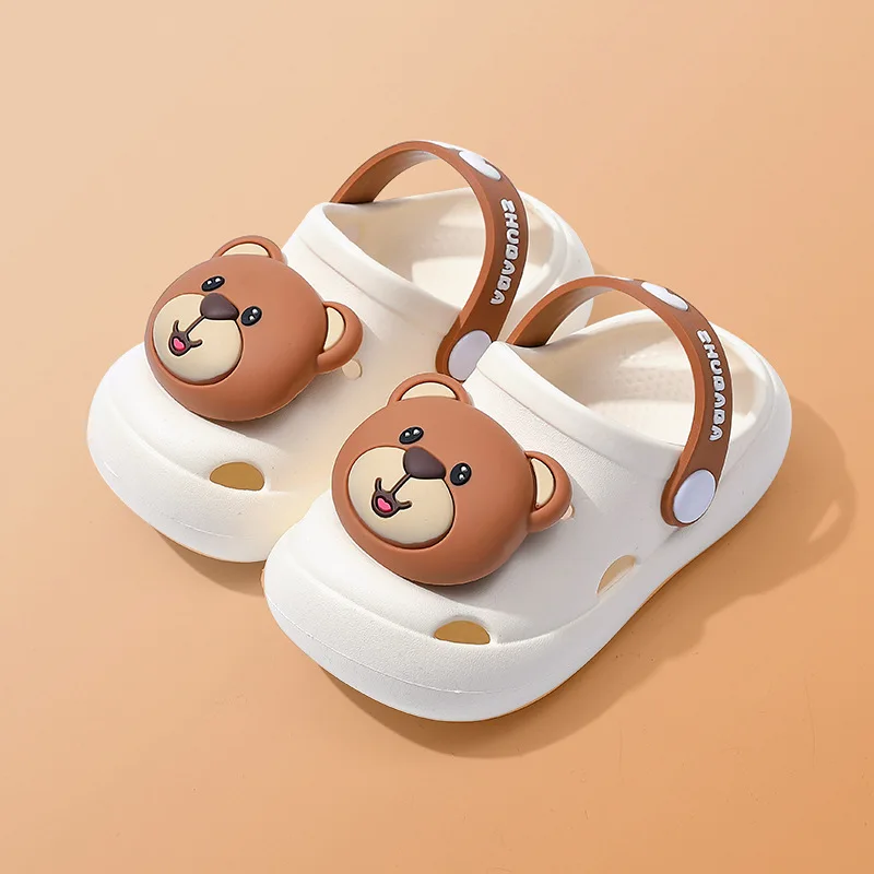 Summer Children\'s Sandals Children\'s Cartoon Baotou Non-slip Soft Bottom Home Slippers Baby Hole Shoes Toddler Girl Shoes