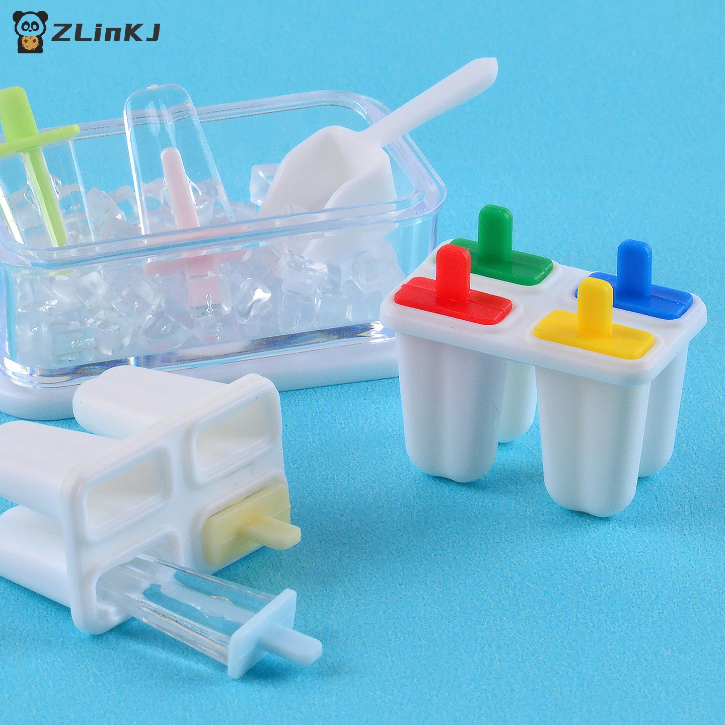 ▶1 Set Mini Ice Stick Ornament Cute Miniature Dollhouse Food Simulation Ice Cream Popsicle Model For Doll DIY Accessories